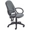 5 Star Lumo High Back Operator Chair Fixed Arms Charcoal