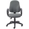 5 Star Lumo High Back Operator Chair Fixed Arms Charcoal