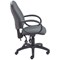 5 Star Lumo High Back Operator Chair Fixed Arms Charcoal