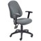 5 Star Lumo High Back Operator Chair Folding Arms Charcoal