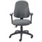 5 Star Lumo High Back Operator Chair Folding Arms Charcoal