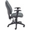5 Star Lumo High Back Operator Chair Folding Arms Charcoal