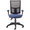 5 Star Lumo Mesh Chair Height Adjustable Arms Royal Blue