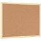 Bi-Office Pastel Cork Noticeboard, 600x400mm, Yellow Wooden Frame