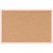 Bi-Office Pastel Cork Noticeboard, 600x400mm, Salmon Wooden Frame