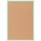 Bi-Office Pastel Cork Noticeboard, 600x400mm, Green Wooden Frame