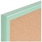 Bi-Office Pastel Cork Noticeboard, 600x400mm, Green Wooden Frame