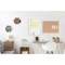 Bi-Office Pastel Cork Noticeboard, 600x400mm, Green Wooden Frame