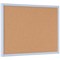 Bi-Office Pastel Cork Noticeboard, 600x400mm, Blue Wooden Frame