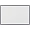 Bi-Office Basic Non-Magnetic Whiteboard, Black Frame, 900x600mm