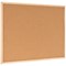 Bi-Office Double-Sided Cork And Red Felt Board, 900x600mm, Wooden Frame