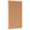 Bi-Office Double-Sided Cork And Red Felt Board, 900x600mm, Wooden Frame