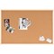 Bi-Office Double-Sided Cork And Red Felt Board, 900x600mm, Wooden Frame