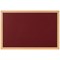 Bi-Office Earth Prime Felt Noticeboard, Oak MDF Frame, 1200x900mm, Burgundy