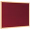 Bi-Office Earth Prime Felt Notice Board Oak MDF Frame Burgundy 120x90cm
