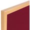 Bi-Office Earth Prime Felt Notice Board Oak MDF Frame Burgundy 180x120cm