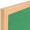 Bi-Office Earth Prime Felt Notice Board Oak MDF Frame Green 180x120cm