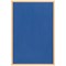 Bi-Office Earth Executive Felt Noticeboard, Oak MDF Frame, 1200x1200mm, Blue