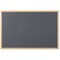Bi-Office Earth Executive Felt Noticeboard, Oak MDF Frame, 900x600mm, Grey