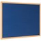 Bi-Office Earth Executive Felt Notice Board Oak MDF Frame Blue 120x90cm