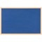 Bi-Office Earth Executive Felt Notice Board Oak MDF Frame Blue 150x120cm
