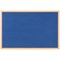Bi-Office Earth Executive Felt Noticeboard, Oak MDF Frame, 1800x1200mm, Blue