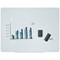 Bi-Office Magnetic Glass Drywipe Board, 1200x900mm, White