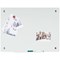 Bi-Office River Magnetic Glass Board, 1800x1200mm, White