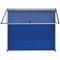 Bi-Office Fire Retardant Internal Display Case, 874x603mm, Blue