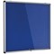 Bi-Office Fire Retardant Internal Display Case, 874x603mm, Blue