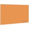 Bi-Office Loop Magnetic Lacquered Steel Surface Frameless board 1800x1000mm Tangerine