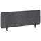 Archyi Desk Sculpo Desk Screen with Metal Clamps, 1400x400mm Dark Grey