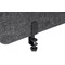 Archyi Desk Sculpo Desk Screen with Metal Clamps, 1400x400mm Dark Grey