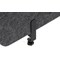 Archyi Desk Sculpo Desk Screen with Metal Clamps, 1400x400mm Dark Grey