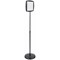 Bi-Office Vertical Magnetic Drywipe Floor Sign, Black