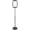Bi-Office Vertical Magnetic Drywipe Floor Sign, Black