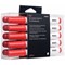 Bi-Office Drywipe Markers, Red, Pack of 10 Bi-Office Drywipe Markers, Red, Pack of 10