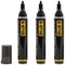 Bi-Office Inkstring XL Drywipe Markers, Black, Pack of 3 Bi-Office Inkstring XL Drywipe Markers, Black, Pack of 3