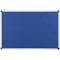 Bi-Office Aluminium Trim Felt Notice Board, 900x600mm, Blue