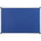 Bi-Office Aluminium Trim Felt Notice Board 900x600mm Blue