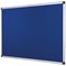 Bi-Office Aluminium Trim Felt Notice Board, 900x600mm, Blue