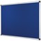 Bi-Office Aluminium Trim Felt Notice Board 900x600mm Blue