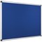 Bi-Office Aluminium Trim Felt Notice Board, 900x600mm, Blue