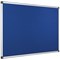 Bi-Office Aluminium Trim Felt Notice Board 900x600mm Blue