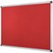 Bi-Office Aluminium Trim Felt Noticeboard 1200x900mm Red