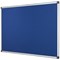 Bi-Office Aluminium Trim Felt Notice Board, 1800x1200mm, Blue