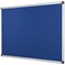 Bi-Office Aluminium Trim Felt Notice Board 1800x1200mm Blue FA27FA2743170