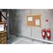 Bi-Office Industrial Ultrabrite Cork Board, 1200x900mm, Yellow Aluminium Frame