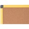 Bi-Office Industrial Ultrabrite Cork Board, 900x600mm, Yellow Aluminium Frame