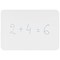 Bi-Office Frameless Non-Magnetic Double Sided Plain Whiteboard, A3, Pack of 6